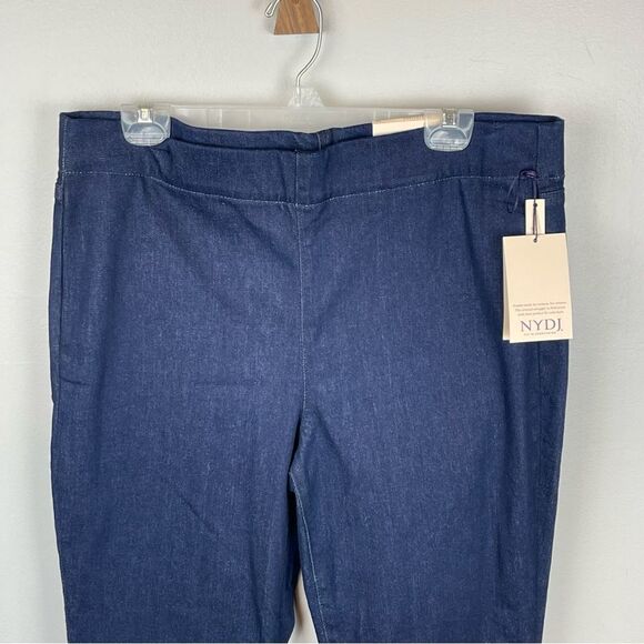 NYDJ Color Rinse Marilyn Pull-On Straight Leg Jeans 14 - Picture 4 of 7